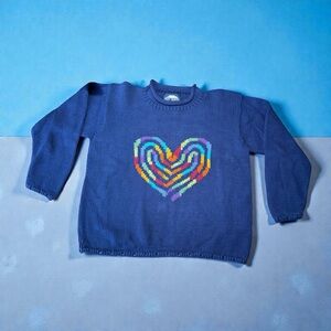 Vintage Rey Wear 100% Cotton Oversized Knit Sweater size M Valentines ❤️